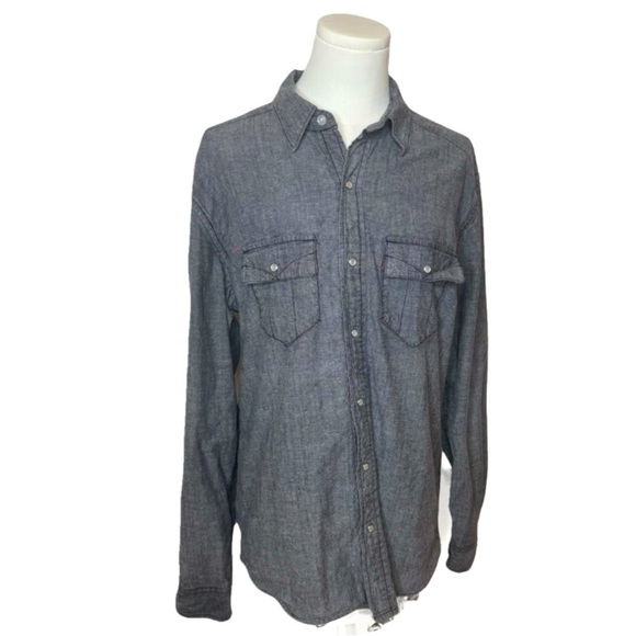 Levis Snap Front Shirt Men's Aztec Flannel Lined Jacket - Picture 1 of 8